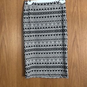Pencil Skirt, Geo print